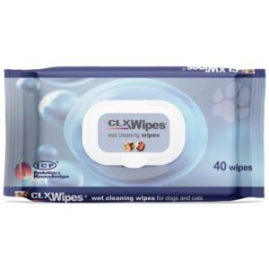 CLX Chlorhexidine Dog & Cat Wipes, Paw, Face & Skin Fold Cleaning, 40 Pack