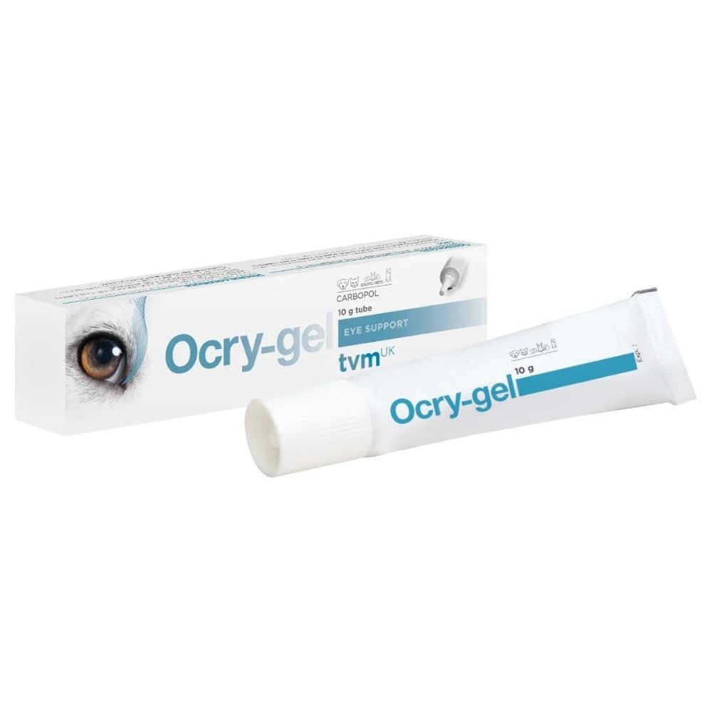 Ocry-gel Eye Lubricant for Dogs, Cats, Horses and Exotics | 1 x 10g Tube | Lubrication and Hydration of the Cornea