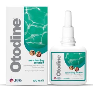 Otodine Dog & Cat Ear Cleaner, Ear Wash Solution for Wax & Odour, 100 ml