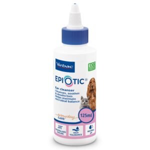 Virbac EpiOtic Cat & Dog Ear Cleaner Solution | Antibacterial | 125ml